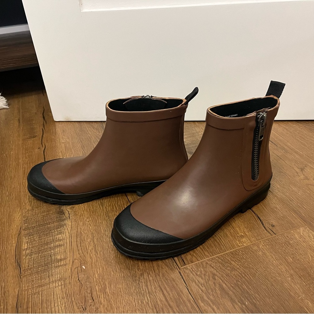 Madewell Brown and Black Winter Boots - Picture 2 of 10